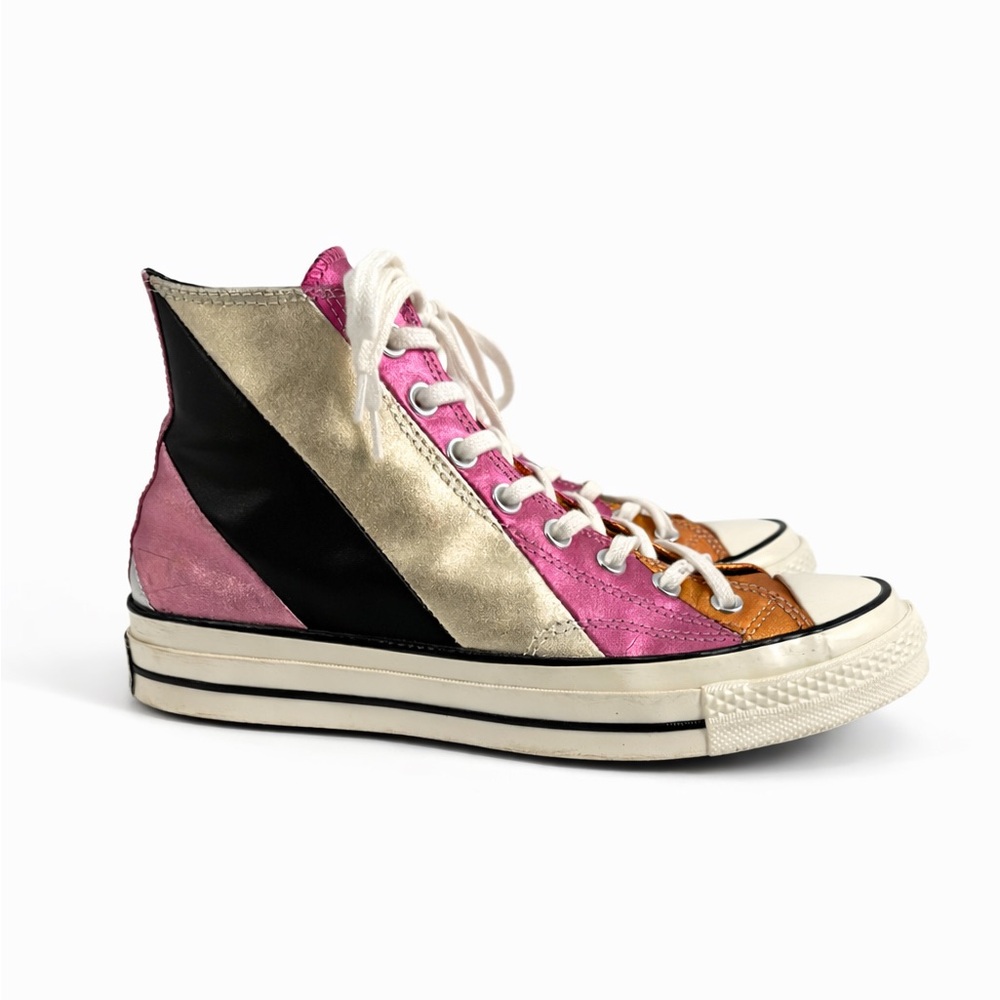 Converse Chuck Taylor All Star Colorblock Metallic High-Top Sneakers Size 10